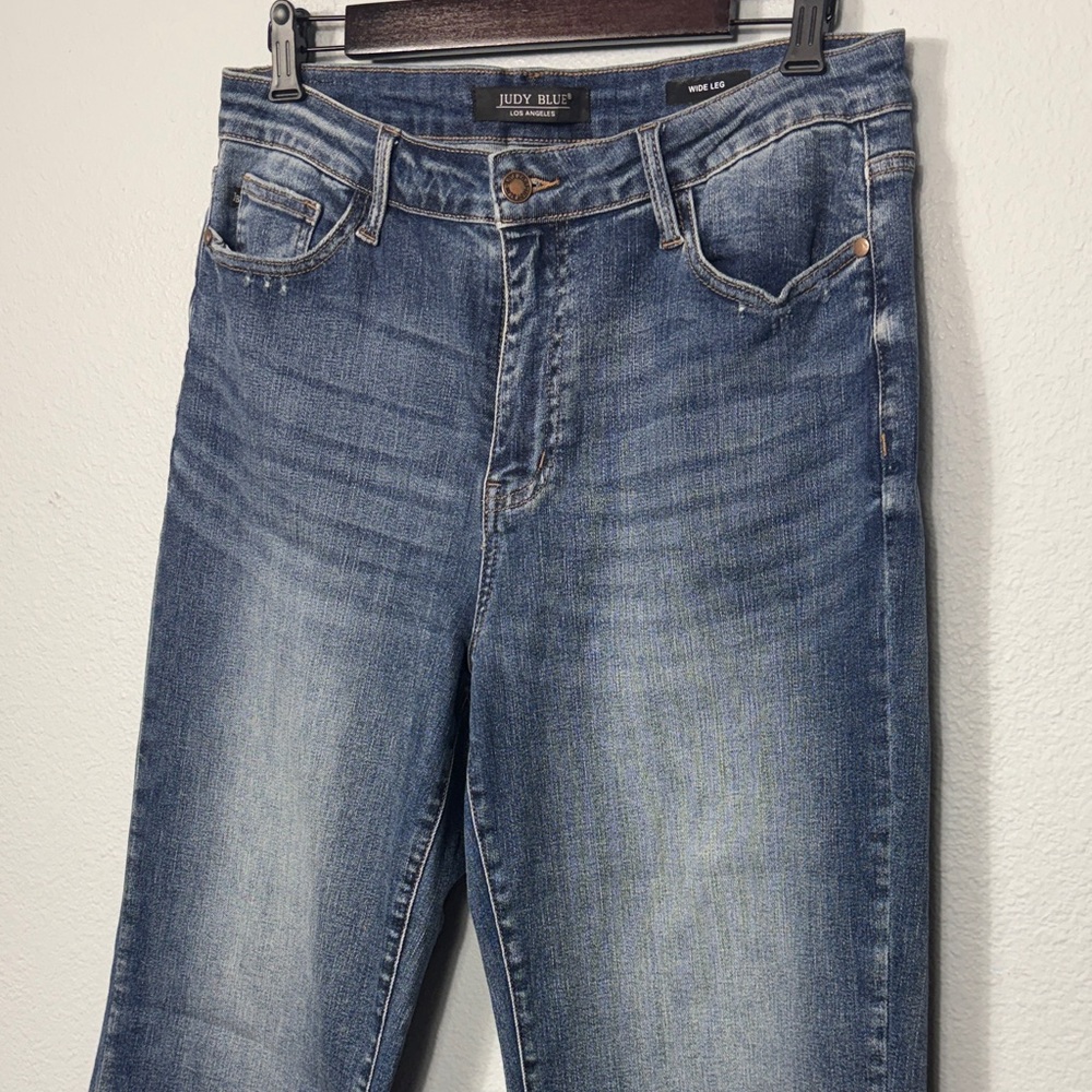 Judy Blue Dottie Cropped Wide Leg‎ Jeans
